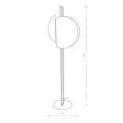 Lattiavalaisin Sunset, tummanruskea/kulta/musta