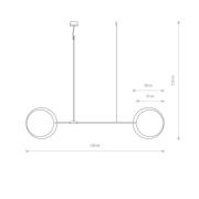 Minimal riippuvalaisin tammesta, 2-lamppuinen