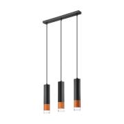 Envostar Fida riippuvalaisin, 3-lamppuinen, musta