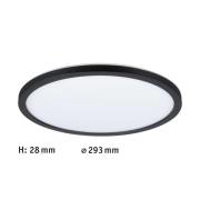 Paulmann Atria SHINE LED-paneeli, musta, Ø 29 cm