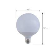 LUUMR Smart LED, E27, G125, 9W, RGB, Tuya, WLAN, matta, CCT