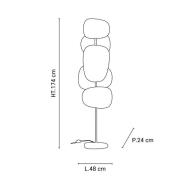 MARKET SET maavalaisin Screen 70's, monivärinen, pellava, 174 cm