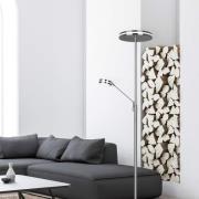 Ylöspäin suunnattu LED-valaisin Franklin, lukulamppu, mattanikkeli