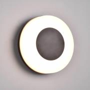 LED-ulkoseinävalaisin Morena, musta, IP54, CCT, muovia
