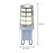 Lindby LED-kynälamppu, G9, 3 W, kirkas, 4000 K, 350 lm