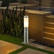 Lindby pollarilamppu Statius, harmaa, ruostumaton teräs, anturi, 45 cm