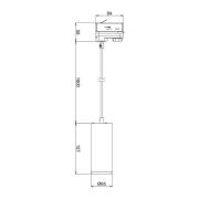 LED-riippuvalaisin Lucea 3-kiertoinen 10W musta