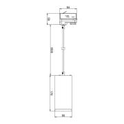 LED-riippuvalaisin Lucea 3-kiertoinen 20W valkoinen