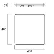 Sylvania Start Surface LED-kattovalaisin 40cm x 40cm