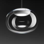 Stilnovo La Mariée LED-riippuvalaisin, läpinäkyvä/valkoinen