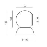 Stilnovo Gravitino LED-seinälamppu, kääntyvä, valkoinen