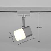 Roubaix DUOline LED-kiskovalaisin, matta nikkeliä