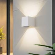 Lindby Smart LED-ulkoseinävalaisin Dara, 10 cm, valkoinen, CCT Tuya
