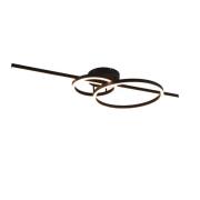 LED-kattovalaisin Montilla 3x, kaukosäädin, musta