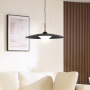 Lucande LED-riippuvalaisin Foco, musta, metalli, Ø 50 cm