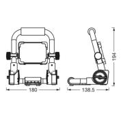 Ledvance LED-työvalo Value R-Stand valonheitin 10W