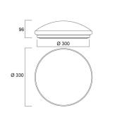 Sylvania Start Surface LED-kattovalaisin dimm Ø 33cm