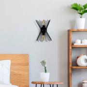 Seinävalaisin Kirpi 3091 ylös/alas leveys 23cm musta