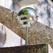 Gubi Akku-pöytävalaisin Multi-Lite, korkeus 30 cm, kromi/kromi