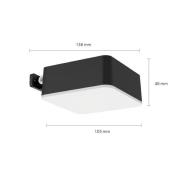 Philips LED-aurinkoseinävalaisin Vynce, pää 10,5 x 10,5 cm