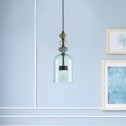 LED-riippuvalaisin Arte, varjostin lasi, sininen, Ø 16 cm, 12 W