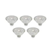 Prios LED-heijastin GU5.3 4.3W 345lm 36° kirkas 827 5 kpl sarja