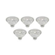 Prios LED-heijastin GU5.3 4.9W 500lm 36° kirkas 840 5 kpl:n sarja