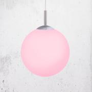 JUST LIGHT. LED-riippuvalaisin LOLAsmart Bolo, Ø 25 cm, RGB, CCT
