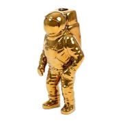 SELETTI Cosmic Diner Starman -maljakko, kulta. H 28 cm, posliini