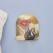 AYTM Uno-lyhty, maljakko, savuharmaa, Ø 14 cm, korkeus 11 cm, lasi