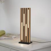 Paul Neuhaus Smart LED pöytävalaisin Q-Acoustic puu korkeus 60 cm