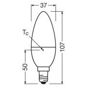 OSRAM LED Relax/Active/Sleep kynttilä E14 4.9W matta 827/840