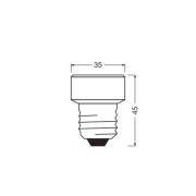 OSRAM LED Star Flat E27 3.5W 4,000K 3-Step-dim vaihdettava rengas