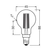 OSRAM LED-lamppu pudotushehkulanka E14 2.2W 4000K 470lm