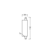 OSRAM LED-lamppu R7s 20W putki 3000K 300°