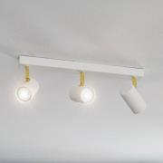 Kattokohdevalo Lund, valkoinen, 3-lamppuinen