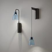 Bover Drip A/02 LED-seinävalaisin, musta/sininen