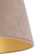 Varjostin Cone korkeus 18 cm, beige/kulta