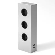 Ruostumattomasta teräksestä valmistettu pistorasiatorni, 3 kpl