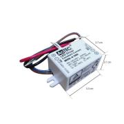 AcTEC Mini -LED-muuntaja CC 500mA, 4W, IP65