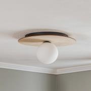 Kattovalaisin Kenzo, pyöreä, ruskea/valkoinen, 1-lamppuinen