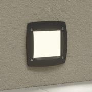 LED-uppovalo Leti 100 Square musta 3W CCT