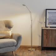 LED-lattiavalaisin Carl, nikkelivärinen, säädettävä, himmennettävä
