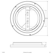 EVN ALR -LED-paneeli valkoinen 12W Ø 25 cm, 3000 K