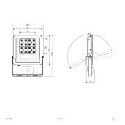 EVN Panthera -kohdevalaisin ulos, IP44 30W 3 000 K