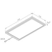 LED-kaapinalusvalaisin Sky 3 kpl, 3 000 K, teräs