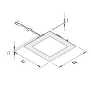 LED-kalusteuppovalo FAQ 58 teräs 5 kpl 3W 4 000 K