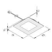 LED-kalusteuppovalo FAQ 68 5 kpl, teräs, 4 W 940