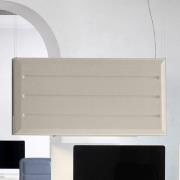 Luceplan Diade LED-ripustusvalaisin pystysuora beige 120cm