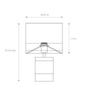 Extravaganza Frizzle pöytävalaisin, keltainen/kultainen